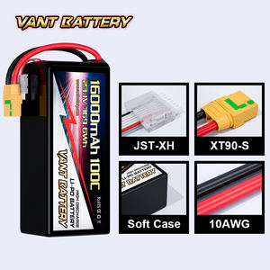 VANT yüksek kalite Drone pili <span class=keywords><strong>4S</strong></span> 6S 8S <span class=keywords><strong>Lipo</strong></span> pil 23.1V <span class=keywords><strong>16000mAh</strong></span> 100C FPV pil için 7-8 inç 400-450mm X8 10 inç Drones - Product Image 3