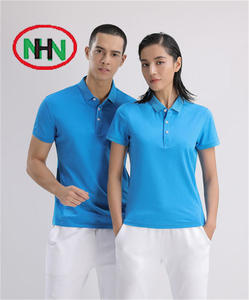 เสื้อโปโลผ้าตาข่ายสวมใส่สบายสำหรับผู้ชายเสื้อโปโลแขนสั้นระบายอากาศสีพื้นใหม่ฤดูร้อน - Product Image 3