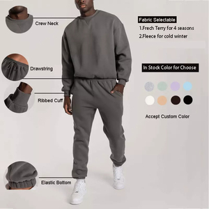 Chándal unisex, conjunto liso de 2 piezas, pantalones de chándal y sudadera con capucha, nuevo estilo 2026, profesional, de alta calidad, OEM, personalizado - Product Image 3