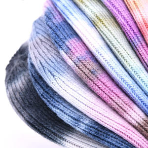 2025 Customized New Fashion Female Soft Tie Dye Beanies <b>Winter</b> Cashmere Knitted Beanie Digital Women's <b>Winter</b> <b>Accessories</b> - Product Image 2