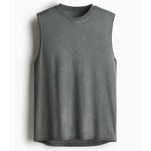 Pakistan Made Gym Débardeurs Qualité Premium Matériau Respirant Haute Qualité Sans Manches Hommes Débardeur Motif Blanc Singlet - Product Image 6