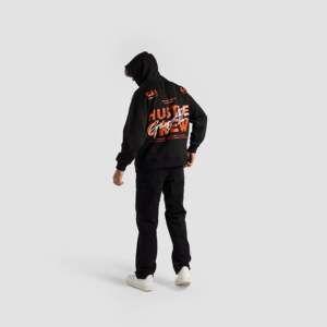 Sudadera con Capucha en Negro, 100% Algodón, Tejido French Terry, Talla XXS, Etiqueta Personalizada, Bordado 3D, Tejido de Ganchillo, Serigrafía - Product Image 4