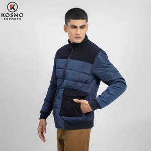 Veste bomber pour homme, streetwear tendance, hiver, poche zippée sur le devant, logo personnalisé, haute qualité, coupe-vent imperméable - Product Image 5