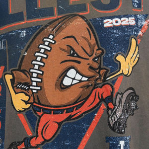 Camiseta de punto para hombre con lavado ácido TOP SHOW al por mayor, de alta calidad, con gráfico personalizado, efecto desgastado, algodón lavado, impresión DTG, estilo vintage - Product Image 3