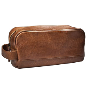 <b>Mens</b> Leather <b>Washbag</b> Toilet Bag Everyday Travel Weekend Essential travel toiletry bag toiletry bags for women - Product Image 6