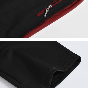 ชุดกีฬาผ้าฟลีซสำหรับผู้ชายชุดออกกำลังกายผ้าโพลีเอสเตอร์ผ้าคอตตอนผ้าโพลีเอสเตอร์ออกแบบโลโก้ได้ตามต้องการ - Product Image 3