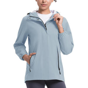 Chaqueta cortavientos Softshell impermeable ligera para mujer con cierre de cremallera para aventuras al aire libre opciones de marca personalizadas - Product Image 1