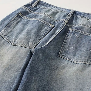 Pantalones vaqueros holgados de primera calidad para hombre con aspecto moderno de gran tamaño, perfectos para pantalones vaqueros holgados de colores personalizados y estilos callejeros de moda - Product Image 3