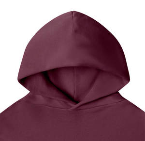 Sweat-shirt épais en éponge française 100% coton avec LOGO personnalisé pulls d'hiver sweats à capuche épais à épaules tombantes - Product Image 4