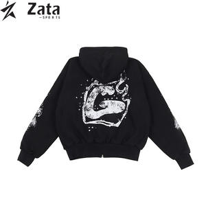 Sudaderas con Capucha de Forro Polar Casuales de Invierno Estampadas Personalizadas, Unisex, 450 Gsm, Transpirables, Ecológicas, de Poliéster/Algodón - Product Image 2