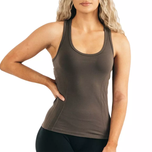 Chaleco de mujer hecho de algodón y poliéster con servicio OEM, camiseta sin mangas personalizada para mujer, tela suave transpirable, ropa exterior de talla grande, chaleco para mujer - Product Image 3