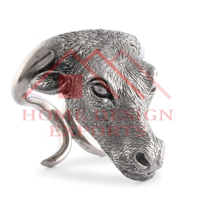 Servilletero de niquelado ecológico de alta calidad más vendido, cabezal de dirección de peltre para bodas y fiestas - Product Image 2