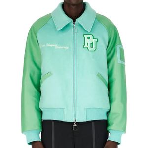 Custom Manufacturer High Quality <b>Vintage</b> Winter and Fall Men's Leather Baseball Letterman <b>Varsity</b> <b>Jackets</b> - Product Image 6