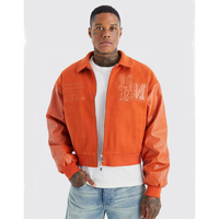 Blouson de baseball universitaire pour homme en laine chenille avec patchs, court, imperméable, écologique, réversible, style urbain, hiver