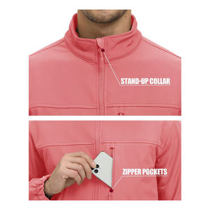 เสื้อแจ็กเก็ตมีซิปแบบเต็มตัวสำหรับผู้ชายน้ำหนักเบากันลมพิมพ์โลโก้ตามสั่ง - Product Image 5