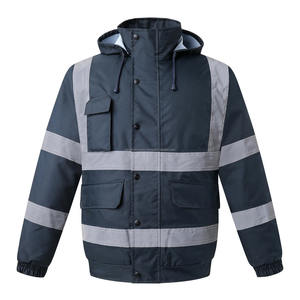 Chaqueta de trabajo de invierno de alta visibilidad para hombre, ropa de trabajo de bombardero aislada con múltiples bolsillos, uniforme de equipo de trabajo transpirable - Product Image 3