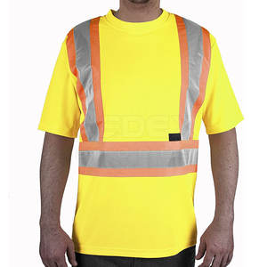 Customized Hot Sale Security Multiple Sizes Oem Workwear Working <b>Shirt</b> Hi <b>Vis</b> Clothing Reflective <b>T</b>-<b>Shirt</b> - Product Image 3