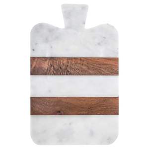 Planche de service rectangulaire marbrée pour dessert charcuterie fromage avec logo personnalisé plateau de charcuterie avec logo personnalisé plateau de fromages - Product Image 6