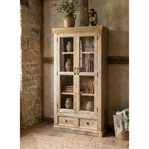 Armario Industrial Moderno de Madera Maciza de Mango con Estantes Ajustables, Diseño que Ahorra Espacio, Construcción Duradera, Fácil Montaje - Product Image 1