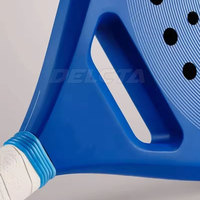 Raquette de padel professionnelle en fibre de carbone, haute qualité, nouveau style, vente en gros de raquettes de padel