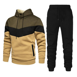 Ensemble survêtement deux tons pour homme, logo personnalisé, veste blanche et pantalon de jogging à fermeture éclair intégrale, coupe ajustée, vêtements de sport - Product Image 2