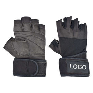 Weightlifting GlovesPremium Leather Gym <b>Gloves</b> for Unisex <b>Fingerless</b> Anti Slip with Padded Palm Grip Weightlifting <b>Gloves</b> - Product Image 5