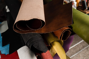 100% cuir tanné végétal écologique matériel variété couleur personnalisable cuir roulé pour chaussures et ceintures Tan Veg - Product Image 3