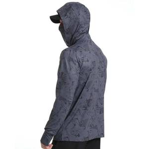 Camisas de pesca en blanco personalizadas 80% poliéster suave de secado rápido Uv pesca Sudadera con capucha al aire libre sublimación impresa pesca Jersey con capucha - Product Image 3