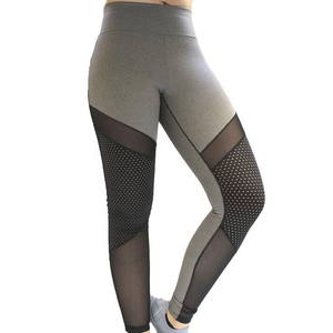Custom Women's Soft Stretch Eco-Friendly High Waist <b>Knitted</b> Breathable Anti-Bacterial Hollow Design Gym Fitness <b>Leggings</b> Workout - Product Image 2