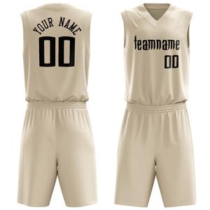 Prix bas Top qualité 100% Polyester réversible basket-ball uniforme col en V sans manches imprimé Polyester sport uniforme pour hommes - Product Image 3