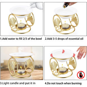 Quemador de cera recubierto de polvo de color negro con tapa suministros decorativos para el hogar y la boda del fabricante indio - Product Image 3