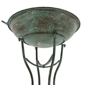 <span class=keywords><strong>Bassin</strong></span> d'eau galvanisé rond <span class=keywords><strong>pour</strong></span> le jardin extérieur de trois <span class=keywords><strong>oiseaux</strong></span> classiques - Product Image 5