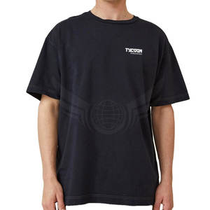 เสื้อยืดโอเวอร์ไซส์สำหรับผู้ชายเสื้อยืดโอเวอร์ไซส์ผ้าฝ้าย100% ลำลองสไตล์ลำลองสำหรับผู้ชาย - Product Image 1