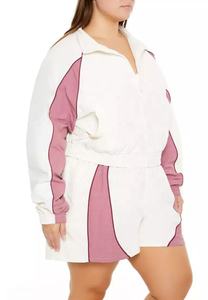 Nouvelle Collection : Ensemble Short et Veste Coupe-Vent Respirant pour Femme – Design Patchwork Idéal pour l'Extérieur - Product Image 3