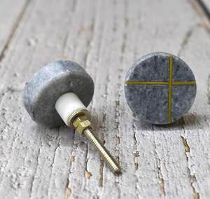 Marble Brass Door Knob Knobs with Custom Color Shape Size Made in India - Product Image 6