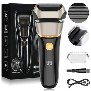 Afeitadora Eléctrica para Hombre, Afeitadora de Lámina Húmeda y Seca con Pantalla LED de Energía, Afeitadora Inalámbrica Impermeable IPX7 para Uso Corporal - Product Image 6