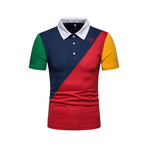 Haute qualité Slim Fit hommes été pour polos couleurs unies broderie Logo en gros pas cher prix éponge vierge - Product Image 1