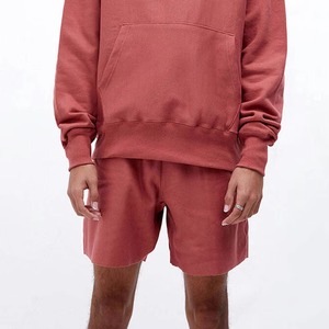 Conjunto de Sudadera con Capucha y Pantalones Cortos para Hombre, Informal, para Exteriores, 100% Algodón, de Secado Rápido, de Dos Piezas, Manga Larga, con Logotipo Personalizado, Ropa de Invierno - Product Image 5