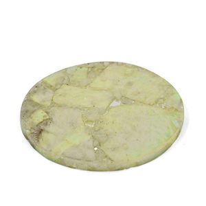 Posavasos Redondo de Resina de Ágata Ecológico Moderno de Primera Calidad, con Logotipo Personalizado, Hecho en India, Accesorio de Alta Calidad para Mesa de Hogar u Oficina - Product Image 1