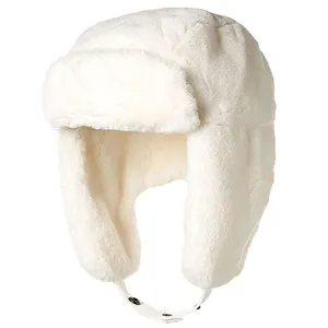 مخصص بالكامل دافئ الشتاء المرأة فو الفراء قبعة الصياد للذكور والإناث في أسعار الجملة الدافئة لينة الشتاء القبعات الطيران