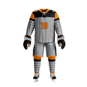 Uniforme de hockey sobre hielo de moda de buena calidad, novedad, mejor diseño, conjunto de poliéster con nombre de equipo personalizado para adultos - Product Image 5