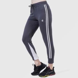 High Waist Essential <b>4</b>-<b>Way</b> <b>Stretch</b> Sports Pants Breathable Nylon/Spandex Leggings with Side Stripe for Fitness Yoga ODM Supply - Product Image 1