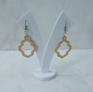 Boucles d'oreilles et bracelets fantaisie en laiton, élégants, en métal doré antique, à facettes, accessoires de bijoux pour les soirées - Product Image 2