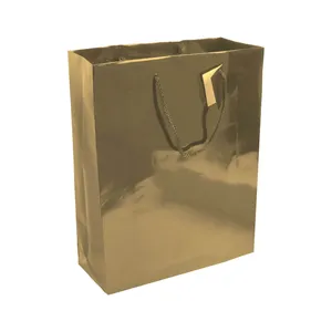 Sacs en papier laminé personnalisés avec soufflet, sacs promotionnels en papier sur mesure avec gadgets - Product Image 1