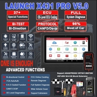 Para LAUNCH X431 PRO V5.0 OBD2 escáner bidireccional sistemas completos herramienta de escaneo de diagnóstico 30 + servicio de reinicio codificación ECU profesional