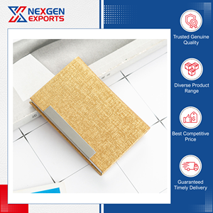 Porte-cartes en cuir véritable magnétique de luxe, best-seller, de la plus haute qualité, Nexgen Exports, 35 mm d'épaisseur, 70 g, léger, pour le bureau - Product Image 2