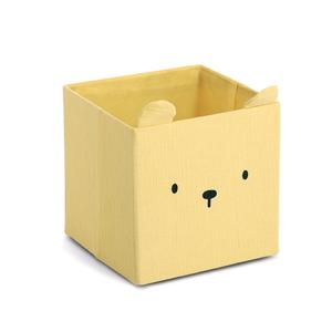 Caja de Almacenamiento Zeller Present Bear 28x28, Contenedores y Cestas de Tela Amarilla - Product Image 1