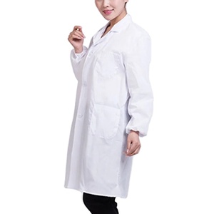 Bata de laboratorio de satén personalizada para hombre, cómoda ropa de trabajo de laboratorio de LICRA para uniformes de Hospital - Product Image 3