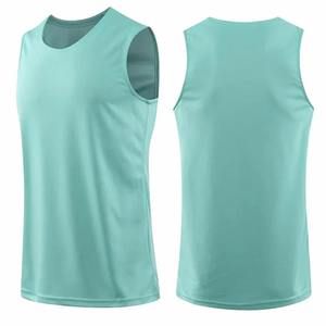 Maillots de basket-ball sans manches de haute qualité, imprimés par sublimation, col montant, polyester respirant, séchage rapide pour vêtements de sport - Product Image 5