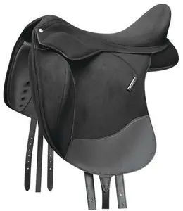 ODM & OEM оптовая продажа, наездная лошадь, универсальная выездная английская полузамшевая кожаная седла, размер 14-18 дюймов, черного цвета